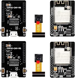 HiLetgo 2pcs ESP32-CAM Camera Module ESP32-S OV2640 2MP Camera Development Board
+ Micro USB to Serial Port CH340C 4.75V-5.25V Wireless WiFi Bluetooth with TF
Card Slot for Arduino Raspberry Pi