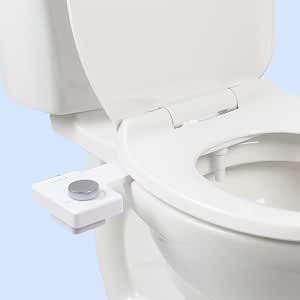 TUSHY Fresh Ultra-Slim Starter Bidet Attachment, Silver | Non-Electric, Cool
Water Rear Wash, Adjustable Pressure, Self-Cleaning, Fits Elongated and Round
Toilets, 10 Minute Install