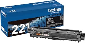 Brother Genuine Standard Yield Toner Cartridge, TN221BK, Replacement Black
Toner, Page Yield Upto 2,500 Pages, Amazon Dash Replenishment Cartridge, TN221