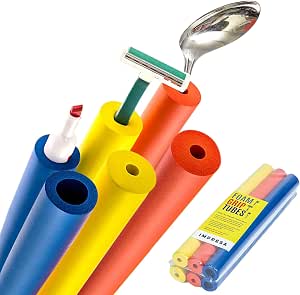 Impresa Foam Grip Tubing – Customizable Multi-Color, Blue/Red/Yellow 6-Count
Slip-Resistant Grip Tubes for Built-Up Handles – Adaptive Equipment & Adaptive
Silverware for Stroke Patients